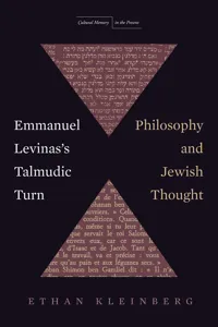 Emmanuel Levinas's Talmudic Turn_cover