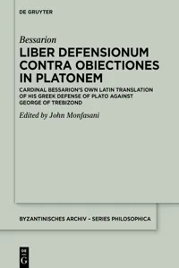 Liber Defensionum contra Obiectiones in Platonem_cover