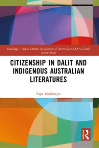 Citizenship in Dalit and Indigenous Australian Literatures_cover