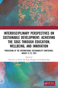 Interdisciplinary Perspectives on Sustainable Development_cover