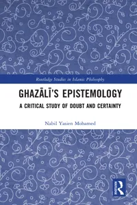 Ghazālī's Epistemology_cover