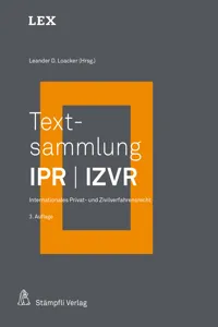 Textsammlung IPR / IZVR_cover