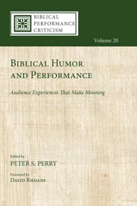 Biblical Humor and Performance_cover