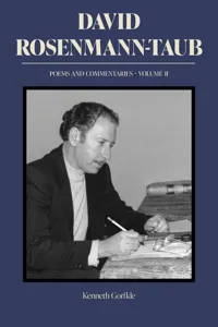 David Rosenmann-Taub: Poems and Commentaries_cover