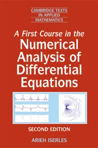 A First Course in the Numerical Analysis of Differential Equations_cover