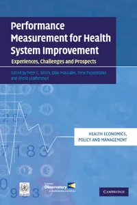 Performance Measurement for Health System Improvement_cover