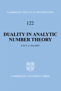 Duality in Analytic Number Theory_cover