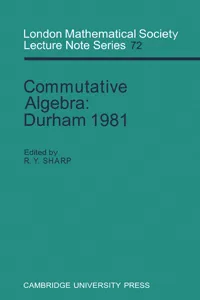 Commutative Algebra_cover