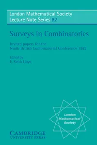 Surveys in Combinatorics_cover