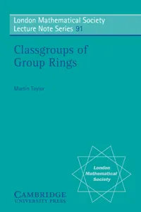 Classgroups of Group Rings_cover