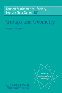 Groups and Geometry_cover