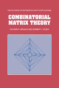 Combinatorial Matrix Theory_cover