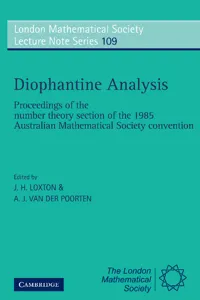 Diophantine Analysis_cover