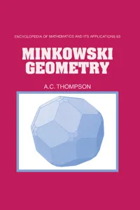 Minkowski Geometry_cover