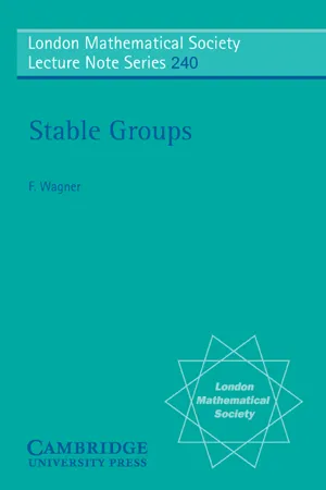 Stable Groups