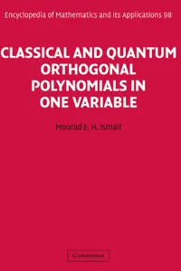 Classical and Quantum Orthogonal Polynomials in One Variable_cover