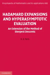 Hadamard Expansions and Hyperasymptotic Evaluation_cover