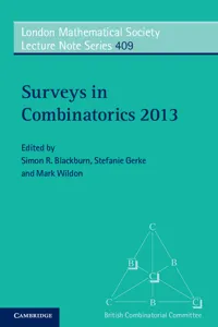 Surveys in Combinatorics 2013_cover