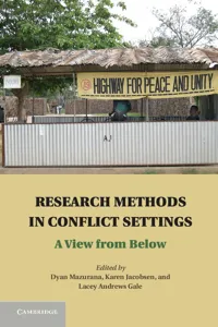 Research Methods in Conflict Settings_cover