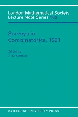 Surveys in Combinatorics, 1991