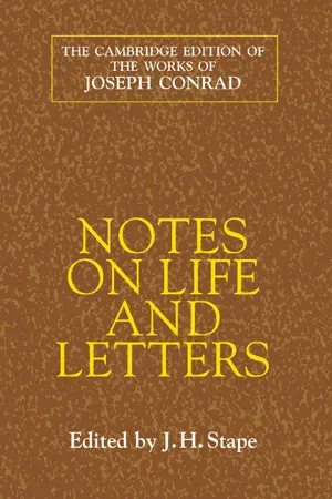 Notes on Life and Letters