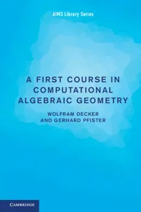 A First Course in Computational Algebraic Geometry_cover