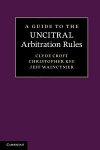 A Guide to the UNCITRAL Arbitration Rules_cover