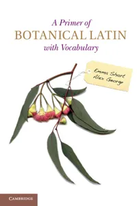 A Primer of Botanical Latin with Vocabulary_cover