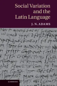 Social Variation and the Latin Language_cover