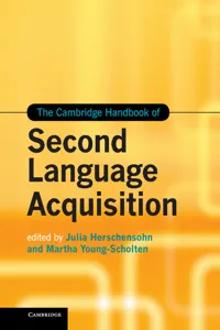 The Cambridge Handbook of Second Language Acquisition_cover