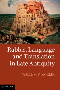 Rabbis, Language and Translation in Late Antiquity_cover