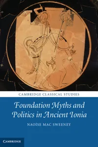 Foundation Myths and Politics in Ancient Ionia_cover