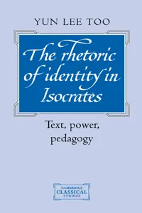 The Rhetoric of Identity in Isocrates_cover