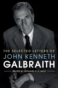 The Selected Letters of John Kenneth Galbraith_cover