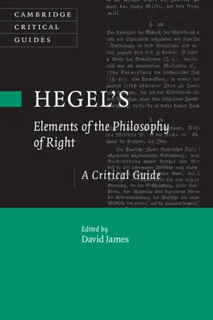 Hegel's Elements of the Philosophy of Right