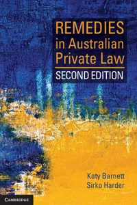 Remedies in Australian Private Law_cover
