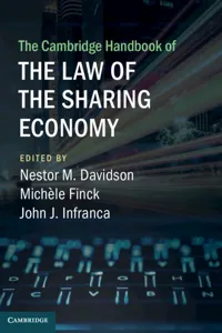 The Cambridge Handbook of the Law of the Sharing Economy_cover