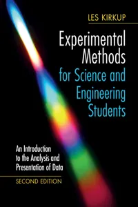 Experimental Methods for Science and Engineering Students_cover