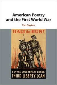 American Poetry and the First World War_cover