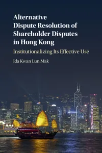 Alternative Dispute Resolution of Shareholder Disputes in Hong Kong_cover