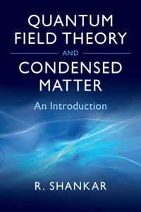 Quantum Field Theory and Condensed Matter_cover