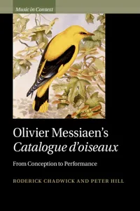 Olivier Messiaen's Catalogue d'oiseaux_cover