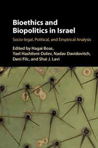 Bioethics and Biopolitics in Israel_cover