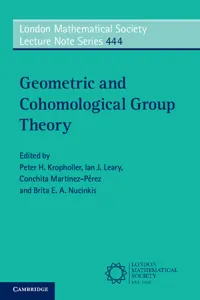 Geometric and Cohomological Group Theory_cover