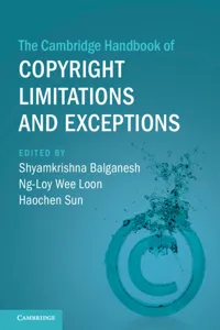 The Cambridge Handbook of Copyright Limitations and Exceptions_cover