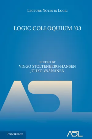 Logic Colloquium '03