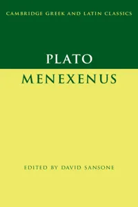 Plato: Menexenus_cover