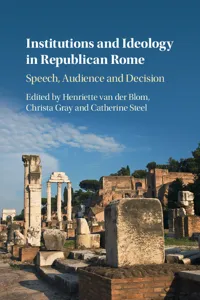 Institutions and Ideology in Republican Rome_cover