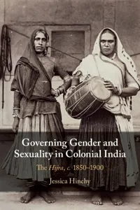 Governing Gender and Sexuality in Colonial India_cover