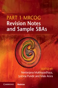 Part 1 MRCOG Revision Notes and Sample SBAs_cover